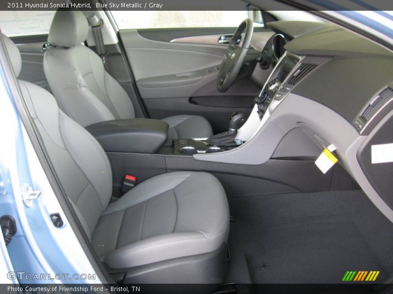  2011 Sonata Hybrid Gray Interior