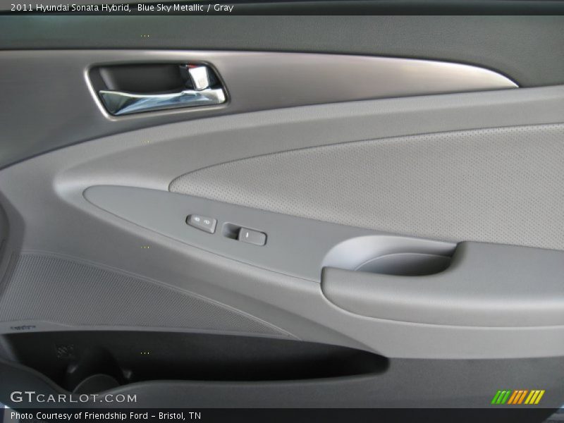 Blue Sky Metallic / Gray 2011 Hyundai Sonata Hybrid