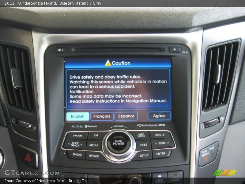 Controls of 2011 Sonata Hybrid