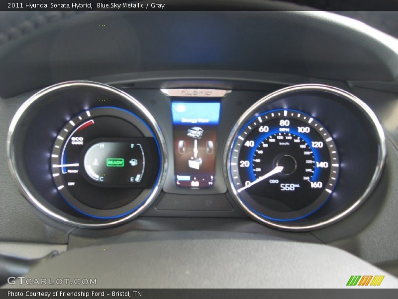  2011 Sonata Hybrid Hybrid Gauges