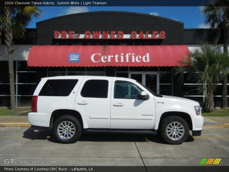 Summit White / Light Titanium 2009 Chevrolet Tahoe Hybrid