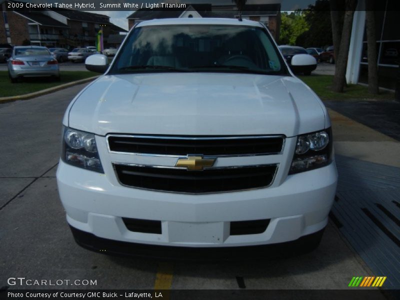 Summit White / Light Titanium 2009 Chevrolet Tahoe Hybrid