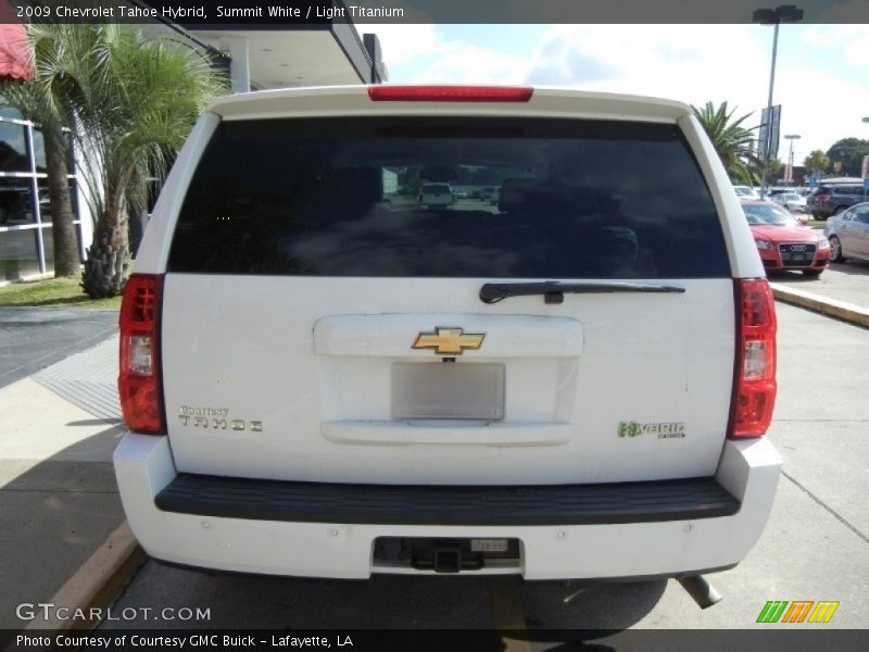Summit White / Light Titanium 2009 Chevrolet Tahoe Hybrid