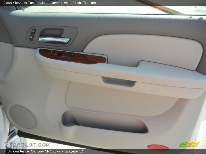 Summit White / Light Titanium 2009 Chevrolet Tahoe Hybrid