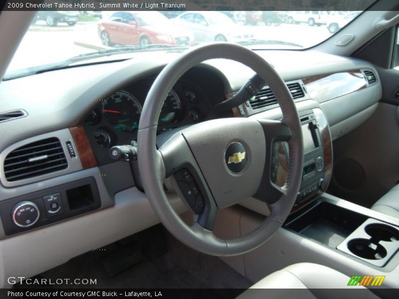Summit White / Light Titanium 2009 Chevrolet Tahoe Hybrid