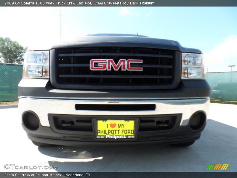 Steel Gray Metallic / Dark Titanium 2009 GMC Sierra 1500 Work Truck Crew Cab 4x4