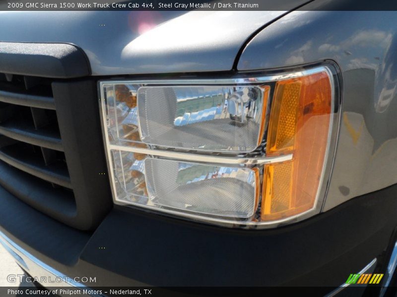 Steel Gray Metallic / Dark Titanium 2009 GMC Sierra 1500 Work Truck Crew Cab 4x4