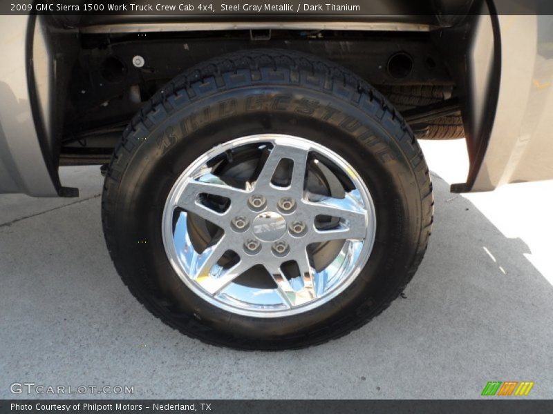 Custom Wheels of 2009 Sierra 1500 Work Truck Crew Cab 4x4
