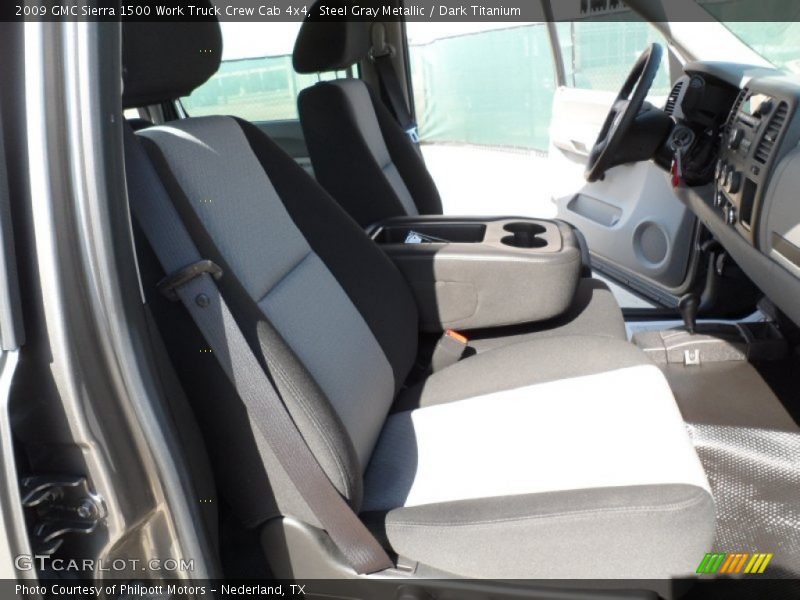 Steel Gray Metallic / Dark Titanium 2009 GMC Sierra 1500 Work Truck Crew Cab 4x4