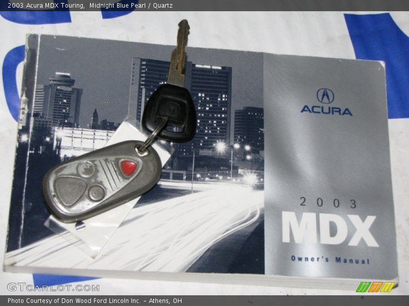 Midnight Blue Pearl / Quartz 2003 Acura MDX Touring