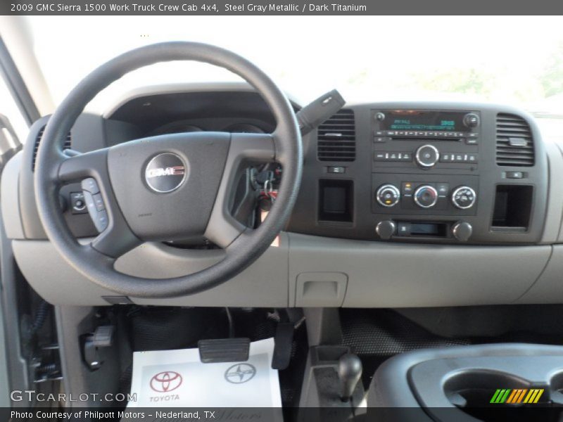 Steel Gray Metallic / Dark Titanium 2009 GMC Sierra 1500 Work Truck Crew Cab 4x4