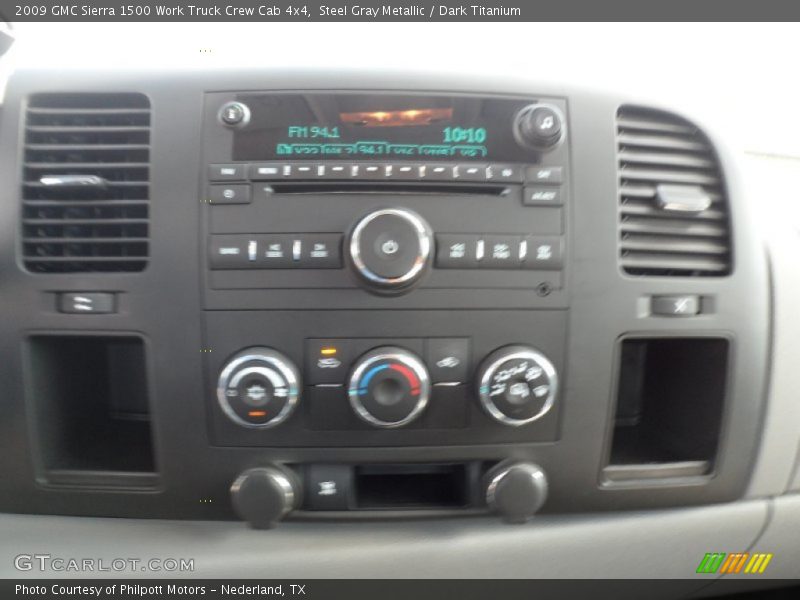 Steel Gray Metallic / Dark Titanium 2009 GMC Sierra 1500 Work Truck Crew Cab 4x4