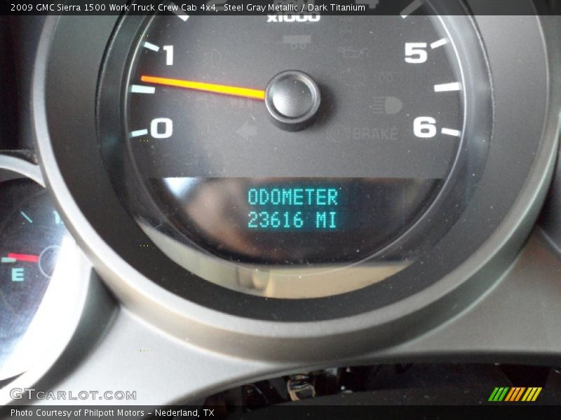 Steel Gray Metallic / Dark Titanium 2009 GMC Sierra 1500 Work Truck Crew Cab 4x4