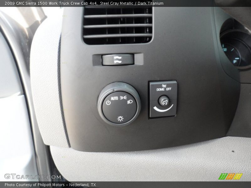 Steel Gray Metallic / Dark Titanium 2009 GMC Sierra 1500 Work Truck Crew Cab 4x4