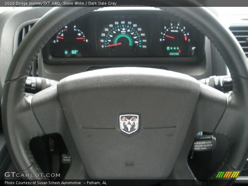 Stone White / Dark Slate Gray 2010 Dodge Journey SXT AWD