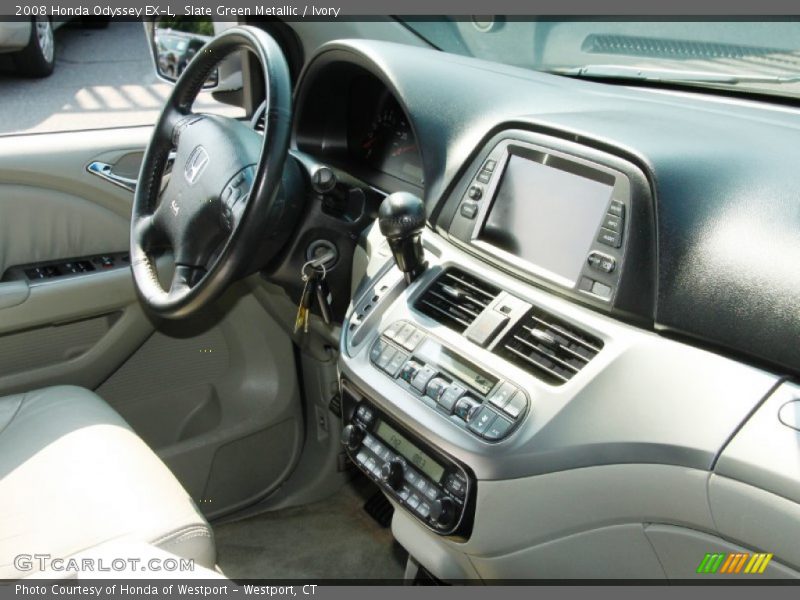 Slate Green Metallic / Ivory 2008 Honda Odyssey EX-L