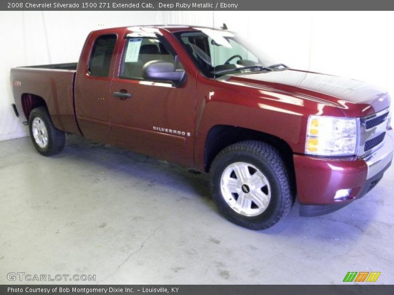 Deep Ruby Metallic / Ebony 2008 Chevrolet Silverado 1500 Z71 Extended Cab