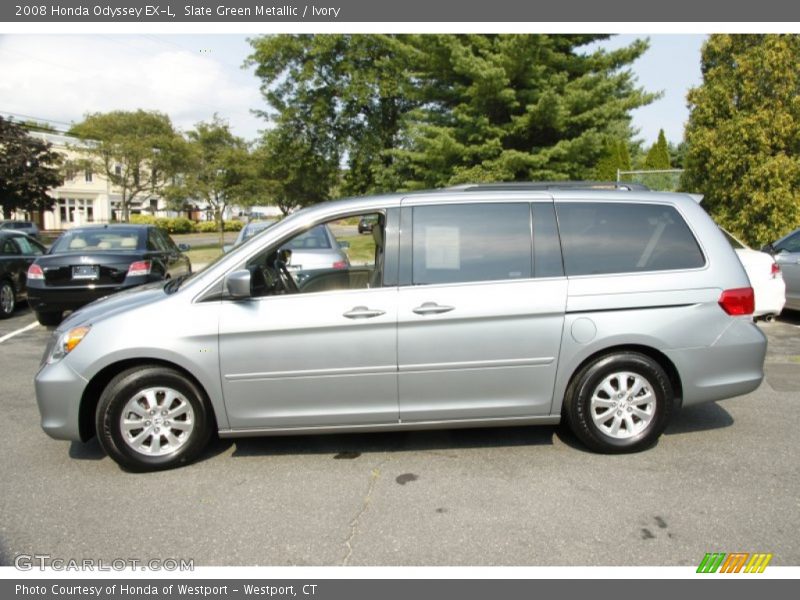 Slate Green Metallic / Ivory 2008 Honda Odyssey EX-L