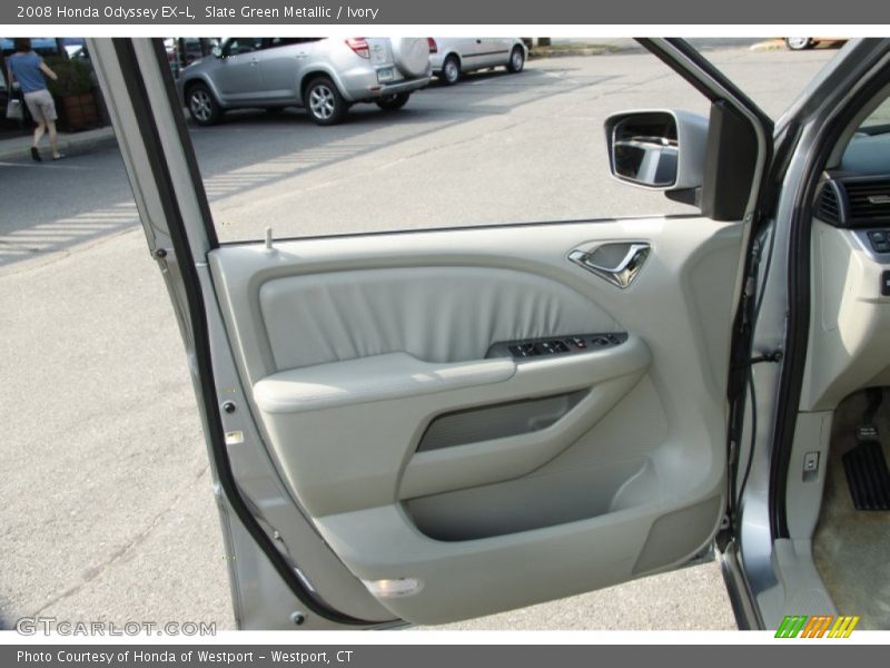 Slate Green Metallic / Ivory 2008 Honda Odyssey EX-L