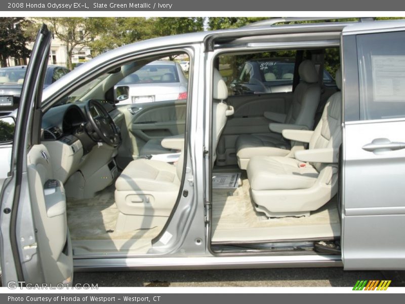 Slate Green Metallic / Ivory 2008 Honda Odyssey EX-L