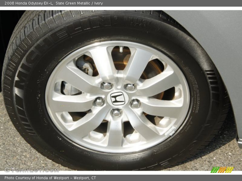 Slate Green Metallic / Ivory 2008 Honda Odyssey EX-L