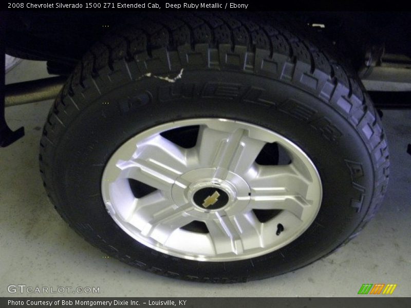 Deep Ruby Metallic / Ebony 2008 Chevrolet Silverado 1500 Z71 Extended Cab