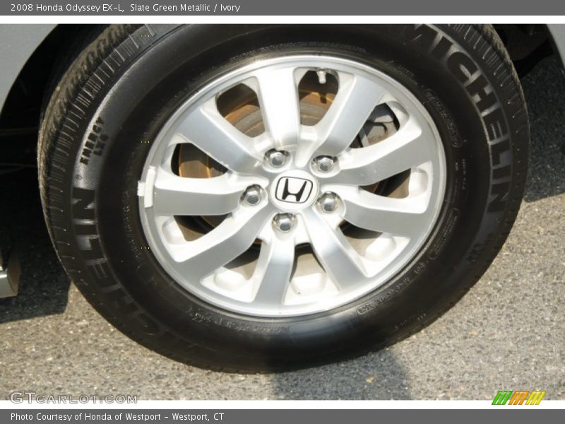 Slate Green Metallic / Ivory 2008 Honda Odyssey EX-L
