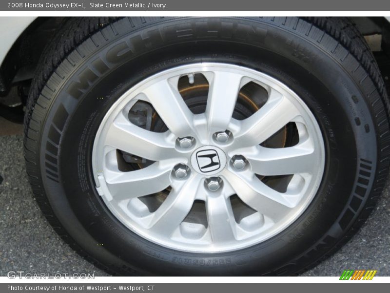 Slate Green Metallic / Ivory 2008 Honda Odyssey EX-L