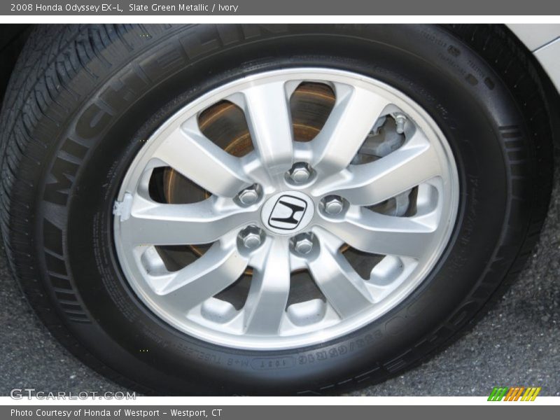 Slate Green Metallic / Ivory 2008 Honda Odyssey EX-L