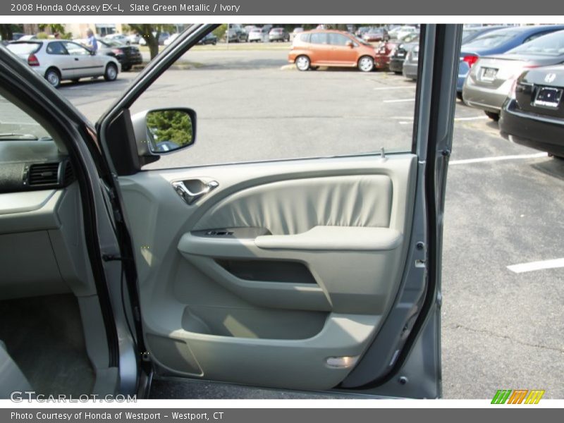 Slate Green Metallic / Ivory 2008 Honda Odyssey EX-L