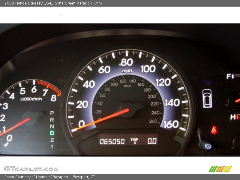 Slate Green Metallic / Ivory 2008 Honda Odyssey EX-L
