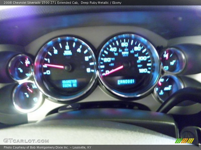 Deep Ruby Metallic / Ebony 2008 Chevrolet Silverado 1500 Z71 Extended Cab