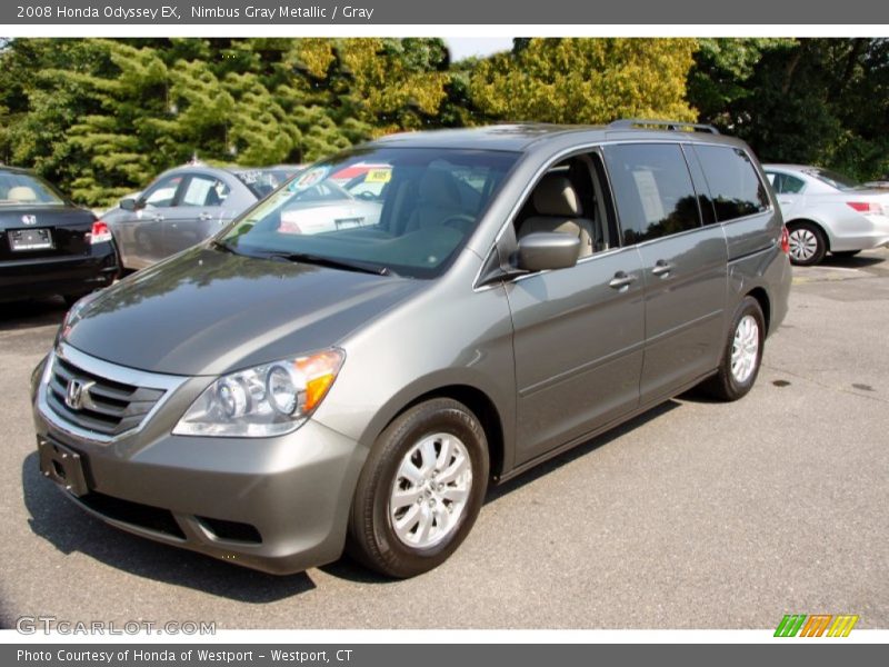Nimbus Gray Metallic / Gray 2008 Honda Odyssey EX