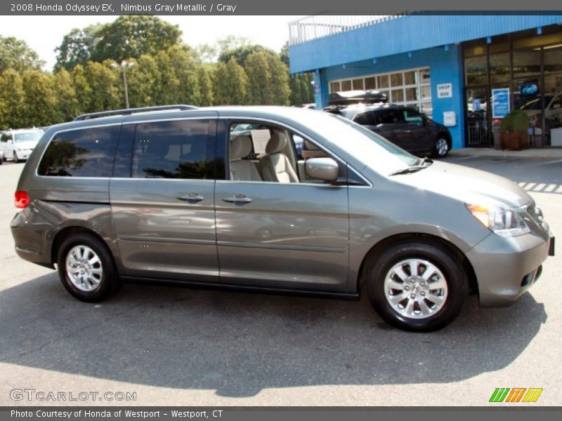 Nimbus Gray Metallic / Gray 2008 Honda Odyssey EX