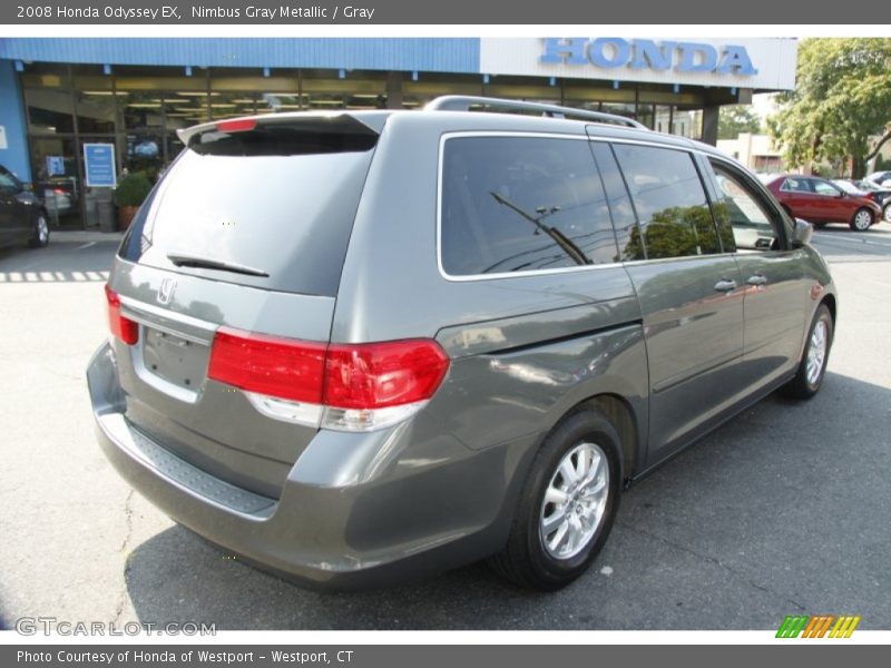 Nimbus Gray Metallic / Gray 2008 Honda Odyssey EX