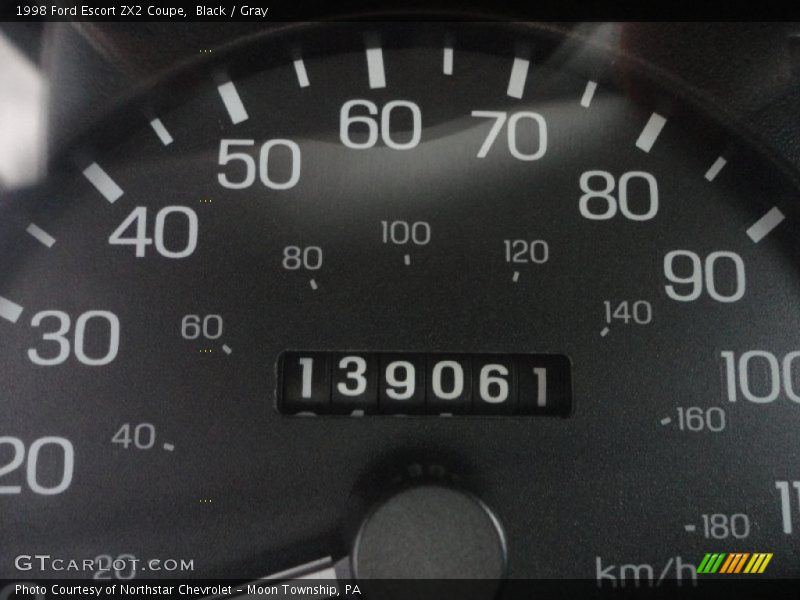 Black / Gray 1998 Ford Escort ZX2 Coupe