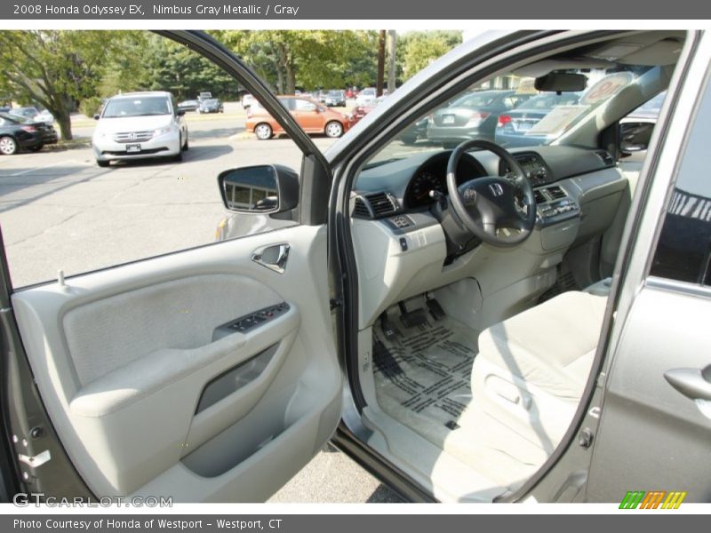 Nimbus Gray Metallic / Gray 2008 Honda Odyssey EX