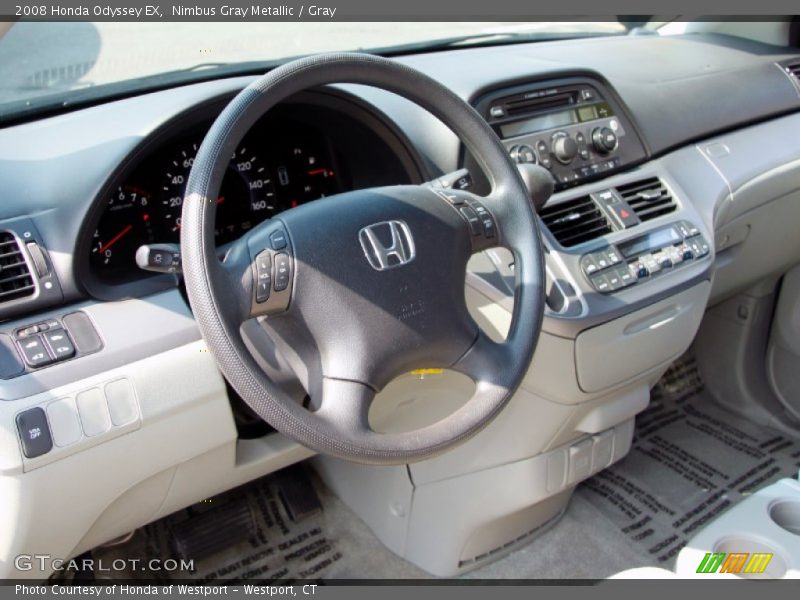 Nimbus Gray Metallic / Gray 2008 Honda Odyssey EX