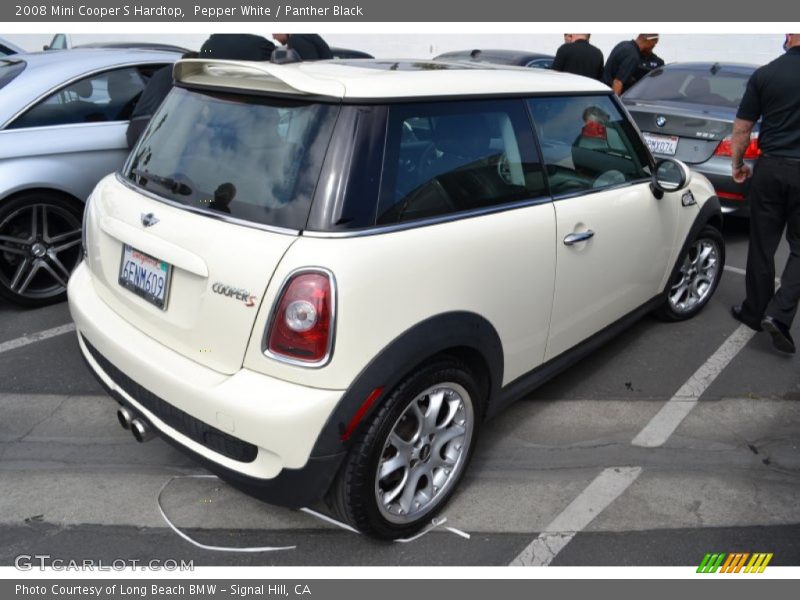 Pepper White / Panther Black 2008 Mini Cooper S Hardtop