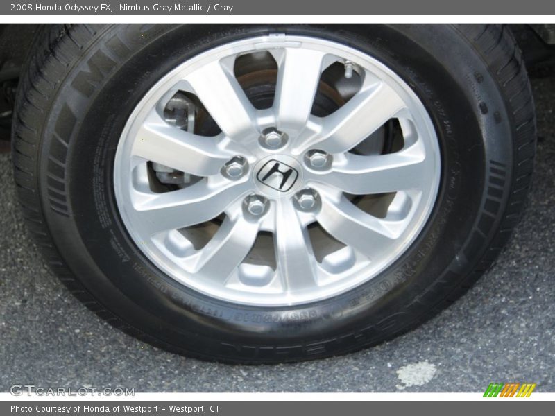 Nimbus Gray Metallic / Gray 2008 Honda Odyssey EX