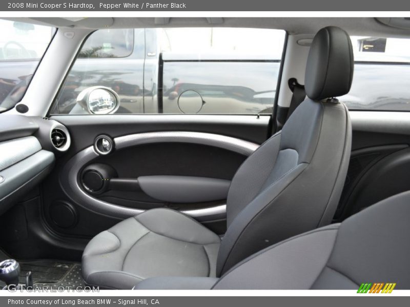 Pepper White / Panther Black 2008 Mini Cooper S Hardtop