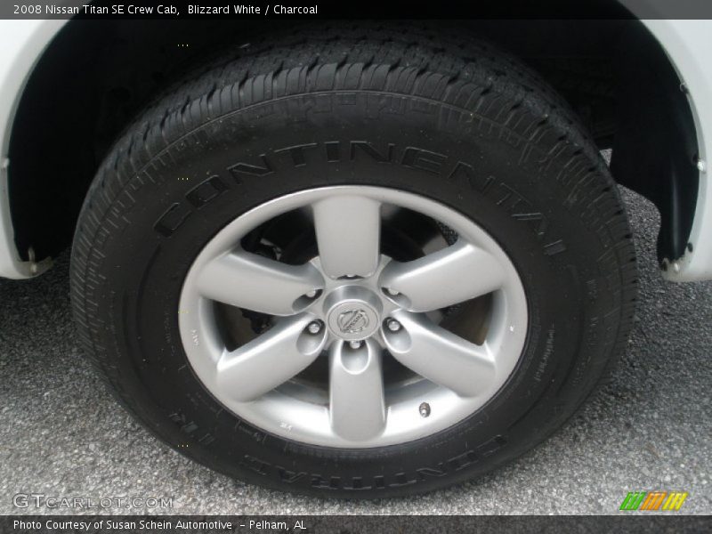 Blizzard White / Charcoal 2008 Nissan Titan SE Crew Cab
