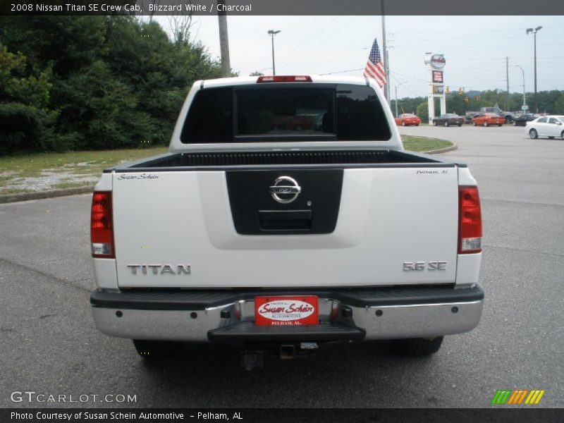 Blizzard White / Charcoal 2008 Nissan Titan SE Crew Cab