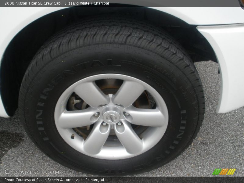 Blizzard White / Charcoal 2008 Nissan Titan SE Crew Cab