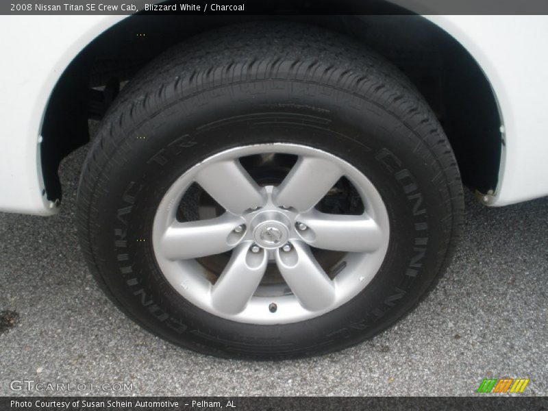 Blizzard White / Charcoal 2008 Nissan Titan SE Crew Cab