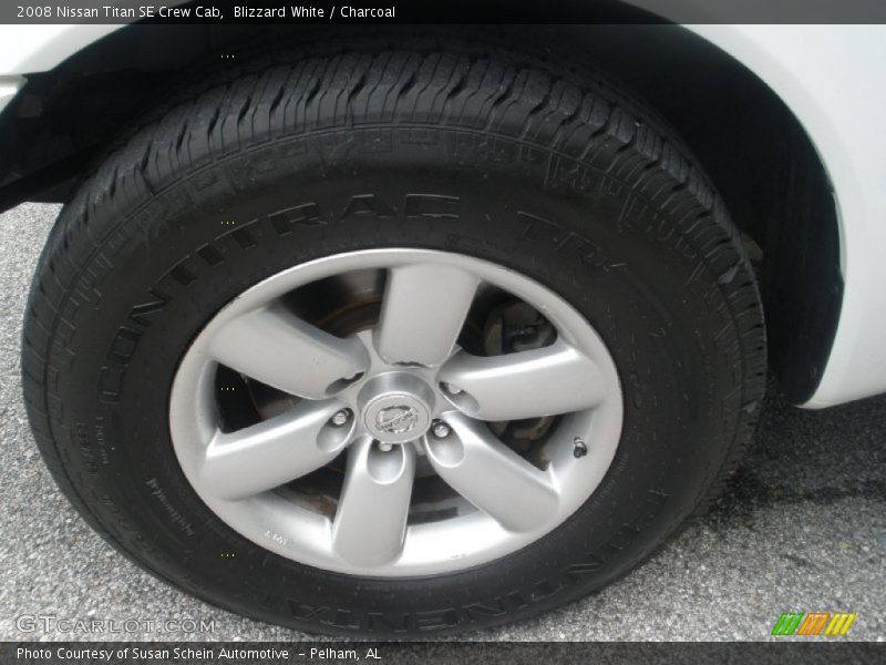 Blizzard White / Charcoal 2008 Nissan Titan SE Crew Cab