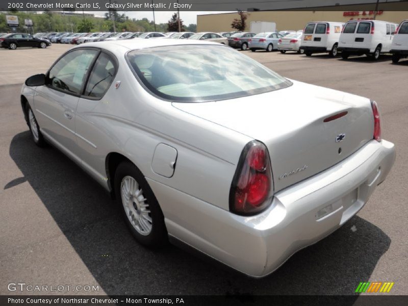 Galaxy Silver Metallic / Ebony 2002 Chevrolet Monte Carlo LS