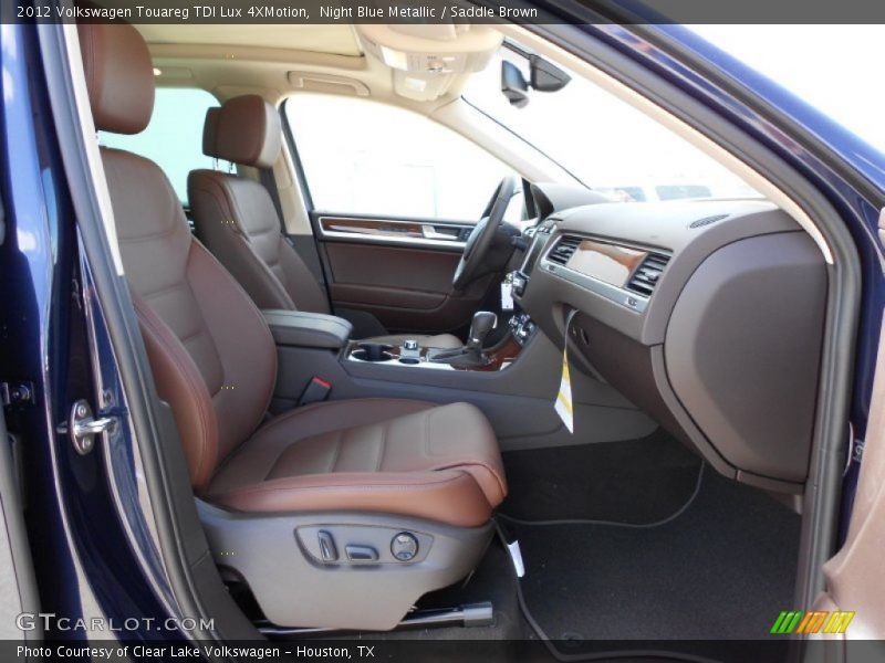 Night Blue Metallic / Saddle Brown 2012 Volkswagen Touareg TDI Lux 4XMotion