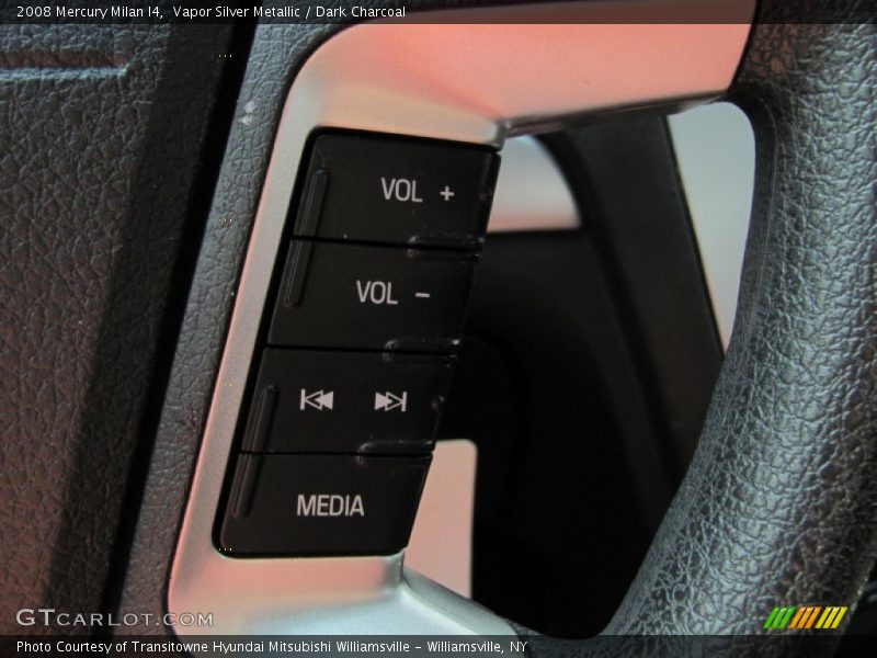 Vapor Silver Metallic / Dark Charcoal 2008 Mercury Milan I4