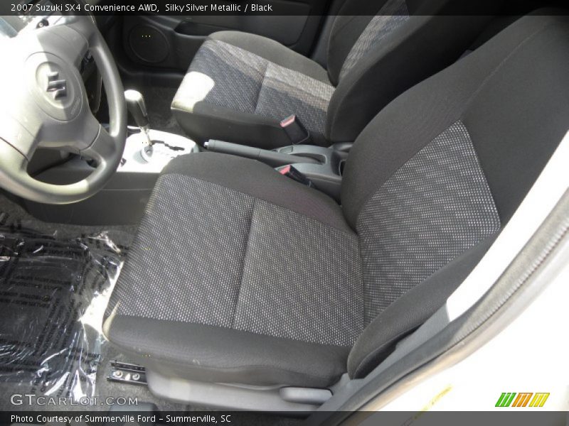 Silky Silver Metallic / Black 2007 Suzuki SX4 Convenience AWD